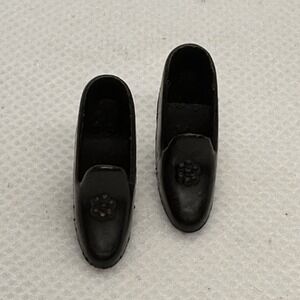 BARBIE... VINTAGE 1970'S MOD BLACK PILGRIM SHOES